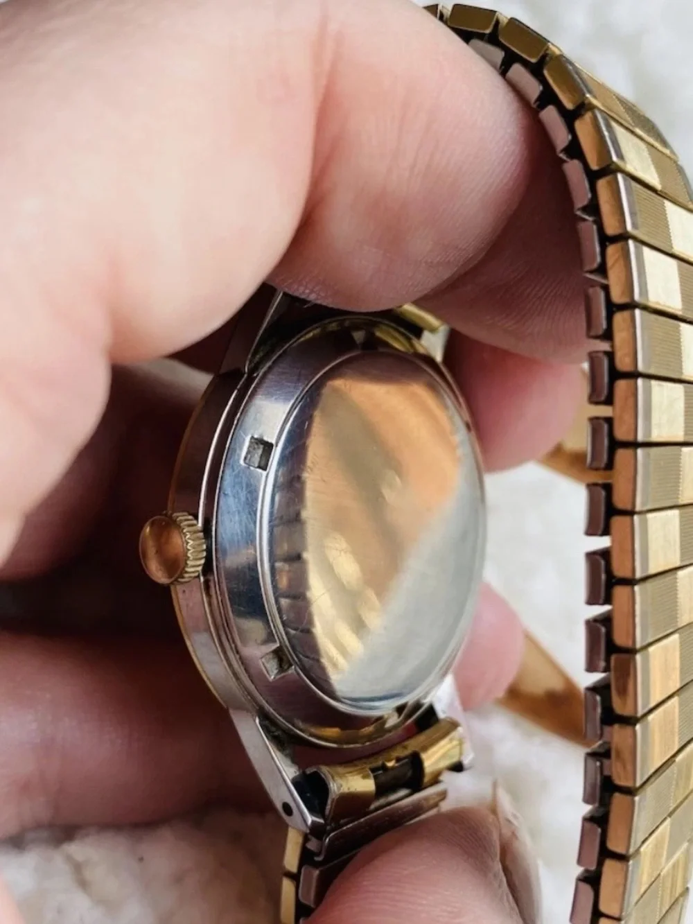 Vintage Eterna-Matic Spiedel Band Men's Swiss 1952 Wristwatch Gold Automatic